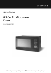 Insignia NS-MW09RD7 User Manual