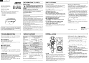 Sanyo VDC-D1584VA Instruction Manual