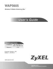 ZyXEL WAP5605 User Guide
