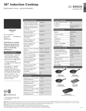 Bosch NITP669UC Product Spec Sheet