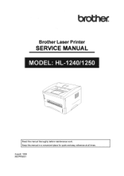 Brother International HL 1240 Service Manual