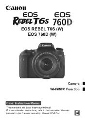 Canon EOS Rebel T6s User Manual