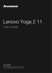 Lenovo Yoga 2 11 Laptop User Guide - Lenovo Yoga 2 11