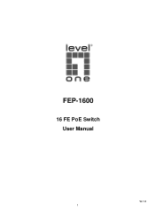 LevelOne FEP-1600 Manual