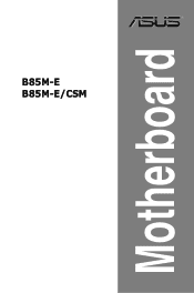 Asus B85M-E B85M-E User's Manual