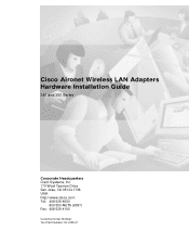 Cisco AIR-PCM342 Hardware Installation Guide