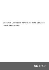 Dell PowerEdge T340 Lifecycle Controller Version Remote Services Quick Start Guide
