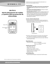 Dynex DX-PT413 Quick Setup Guide (Spanish)