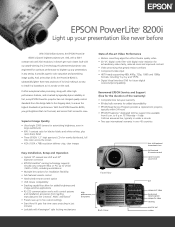 Epson PowerLite 8200i Product Brochure