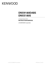 Kenwood DNX9180DABS User Manual 1