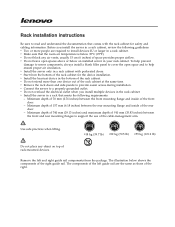 Lenovo ThinkServer RD240 (English) Rack Installation Instructions