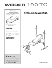 Weider 190 Tc Bench Dutch Manual
