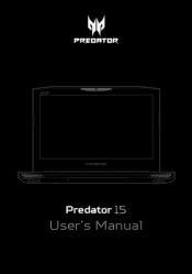 Acer Predator G9-593 User Manual