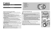Canon EF 35mm f/1.4L II USM EF35mm f/1.4L II USM Instructions