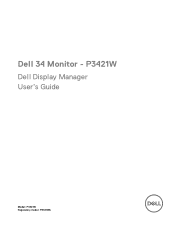 Dell P3421W Display Manager Users Guide