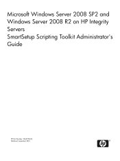 HP Integrity rx2800 Smart Setup Scripting Toolkit Administrator's Guide 4.0
