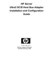 HP Tc2110 hp server ultra3 SCSI  HBA installation guide for tc2110 (English)