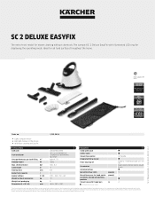 Karcher SC 2 Deluxe EasyFix Product information