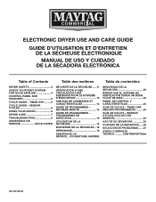 Maytag MGDP585GW Owners Manual