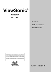 ViewSonic N2201w N2201w User Guide