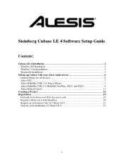 Alesis MultiMix 8 USB FX User Manual
