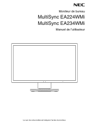 Sharp EA224WMi-BK User Manual - - French