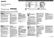 Sony MDR-XB600iP Operating Instructions