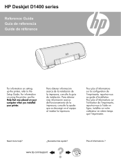 HP Deskjet D1400 Reference Guide