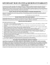 KitchenAid KCMS2255BSS Warranty Information