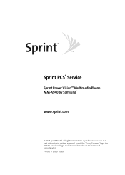 Samsung SPH-A940 User Manual (ENGLISH)