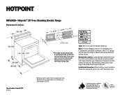 Hotpoint RB525DDCC Quick Specs