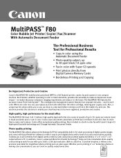 Canon MultiPASS F80 MPF80_spec.pdf