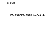 Epson PowerLite EB-L210SW Users Guide