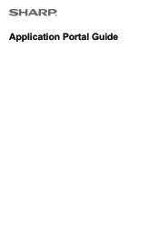 Sharp BP-50M65 Application Portal Guide