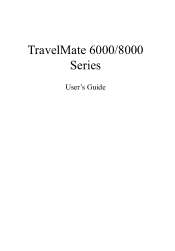 Acer TravelMate 8000 User's Guide