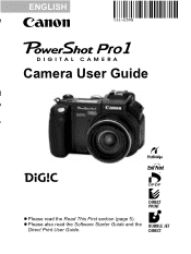 Canon PowerShot Pro 1 PowerShot Pro1 Camera User Guide