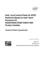 Intel R2000LH2 Technical Product Specification