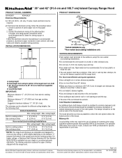 KitchenAid KXI4342YSS Dimension Guide