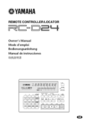 Yamaha RC-D24 Owner's Manual