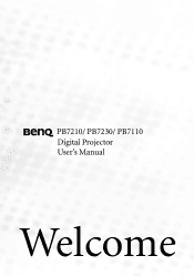 BenQ PB7210 User Manual
