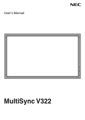 NEC V322 User's Manual