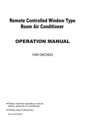 Haier HW-09CN03 User Manual