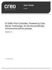 Konica Minolta bizhub PRESS 1250 IC-309m User Guide