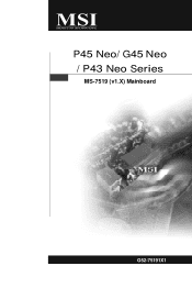 MSI P45 NEO-F User Guide