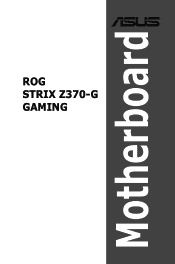 Asus ROG STRIX Z370-G GAMING Users Manual English