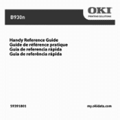 Oki B930dn B930n Handy Reference Guide (English, Fran栩s, Espa?ol, Portugu鱩