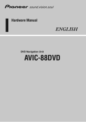 Pioneer AVIC-88DVD Installation Manual