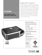 ViewSonic PJ558D PJ558D Specification Sheet