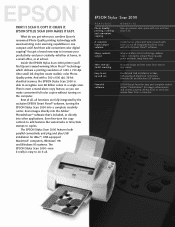 Epson Stylus Scan 2000 Product Brochure