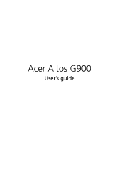 Acer Altos G901 Acer Altos G901 User's Guide